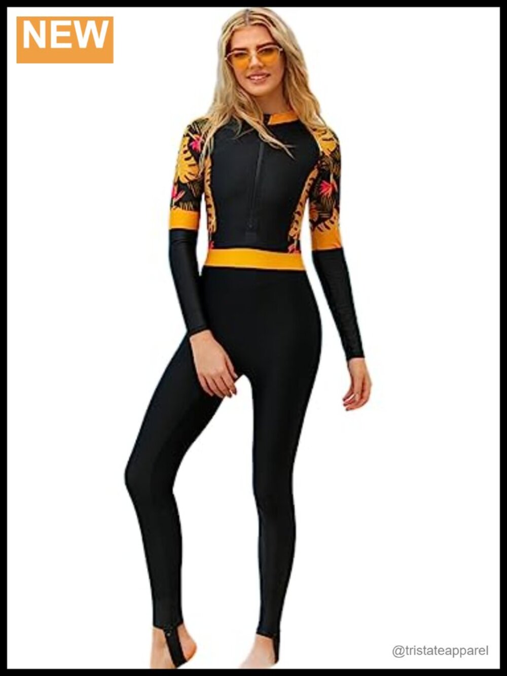Akaeys Women's Rash Guard One Piece Swimsuit Long Sleeve UV Protection